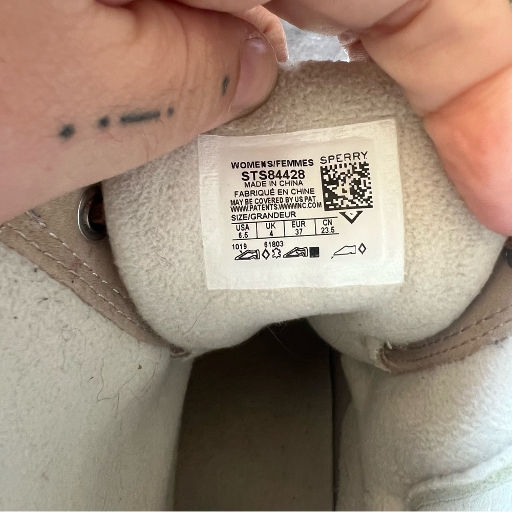 Sperry Saltwater Duck‎ Tan and Cream Boots - Picture 7 of 8